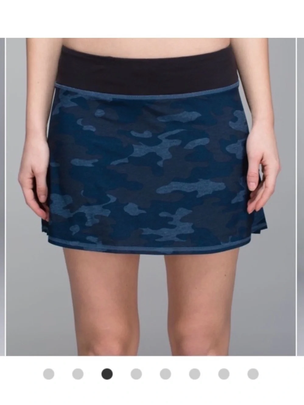 VINTAGE Lululemon sz 6 Pace Setter Heathered Texture Lotus Oil Slick Blue camo.